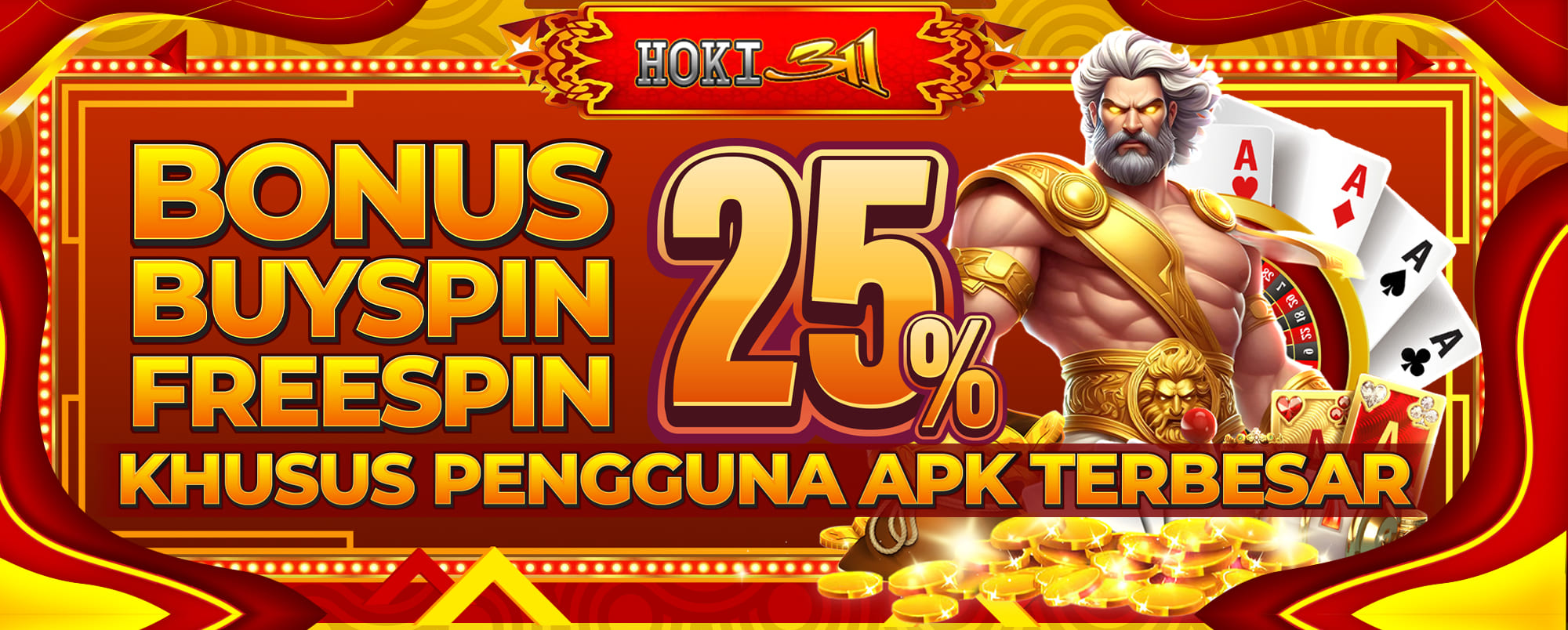 bonus 25% buyspin & freespin hoki311